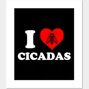 I Love Cicadas Posters and Art